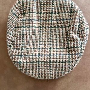 Vintage Wool Tweed Flat Cap with Quilted Lining & Ear Flaps – Plaid Ivy Hat